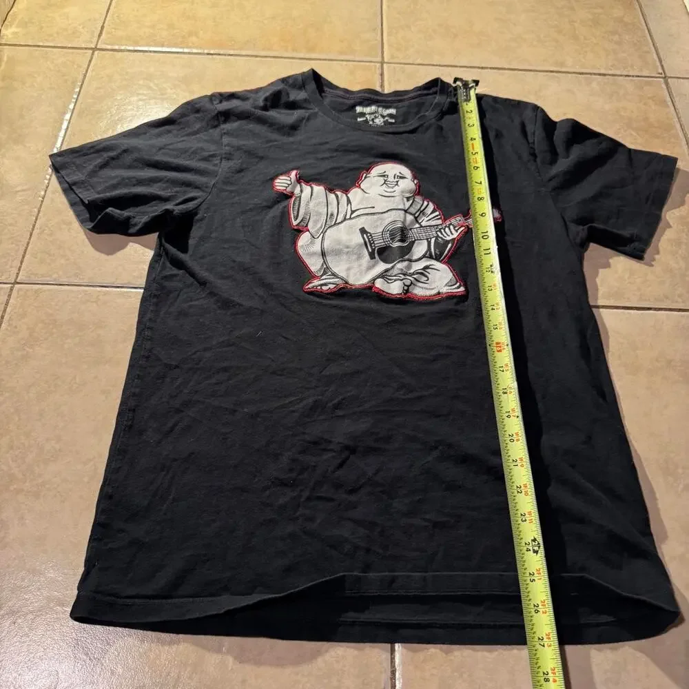 Y2k true religion black tee Size M in mens